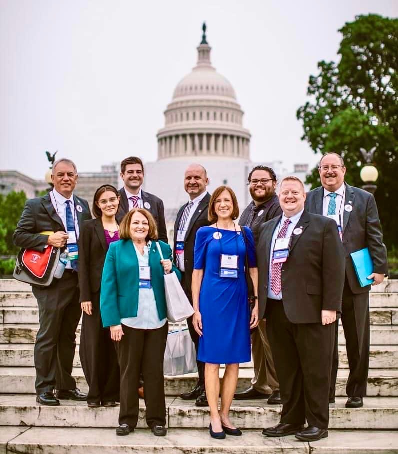 FMEA members and leadership participating in the 2023 NAfME Hill Day.  © Ashlee Wilcox Photography, LLC.