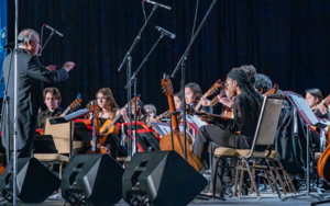 Photo of a Guitar Ensemble in performance