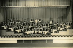 The Leon High School Band before a concert in 1944. Photo courtesy of the Florida Archives. 