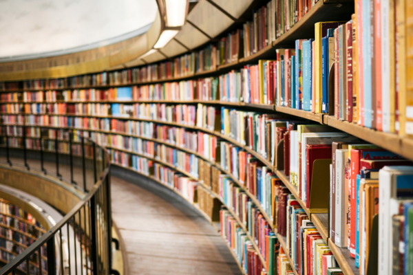 Curved Library Shelves. Photo by Susan Q Yin on Unsplash.com