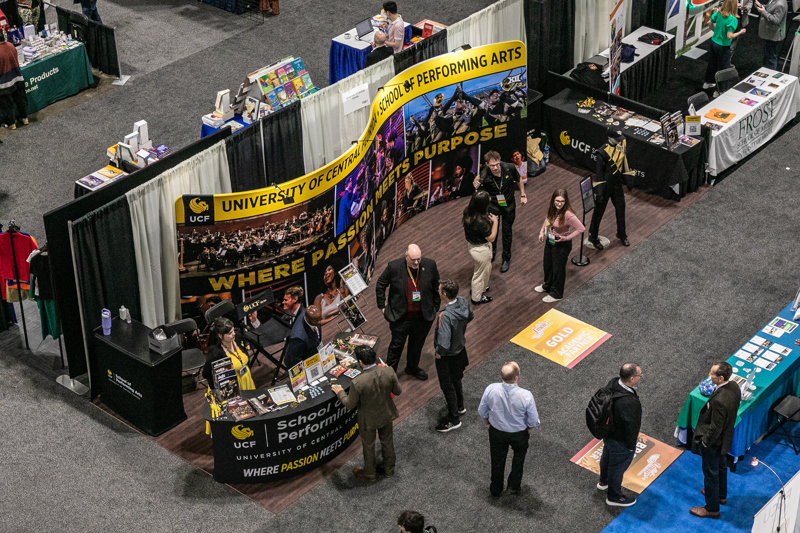 An exhibit booth at the 2026 Conference
