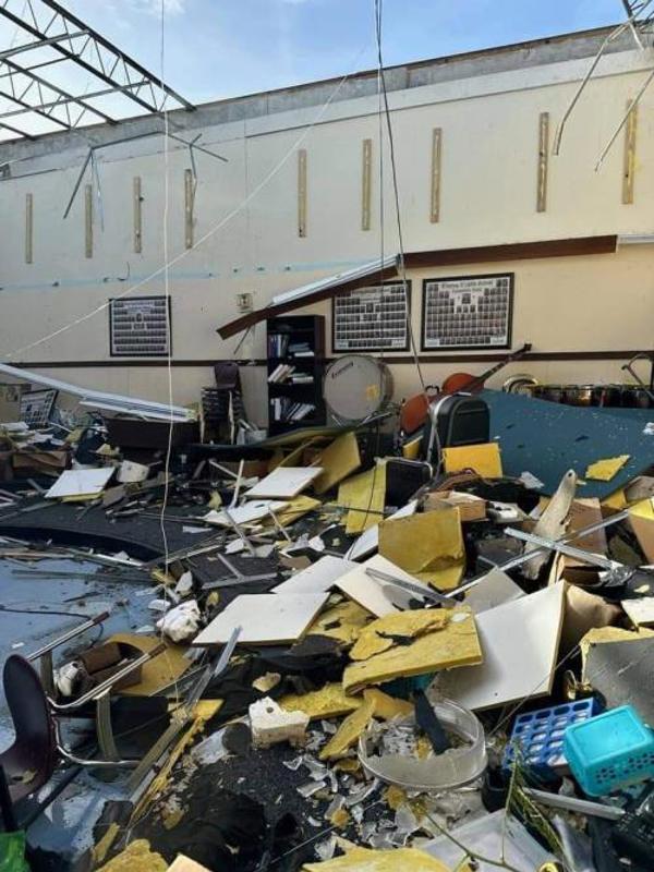 Murray Middle School after Hurricane Milton