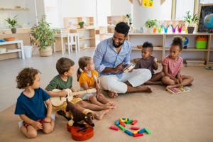 Photo of a teacher teaching a session