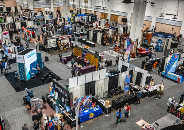 View of the exhibit hall